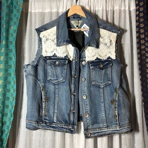 Dkin Jeans Denim Vest 2X NWT
